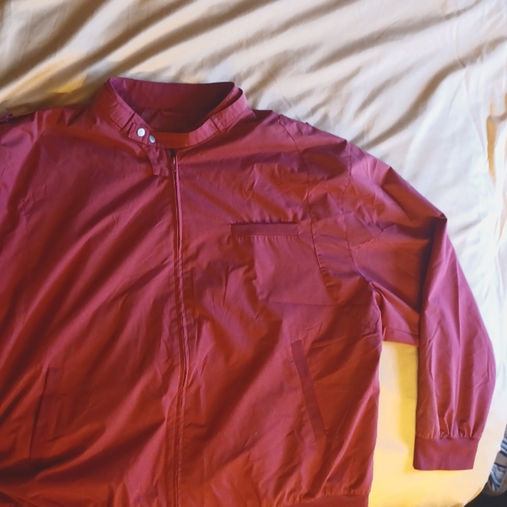 Red Men's Windbreaker